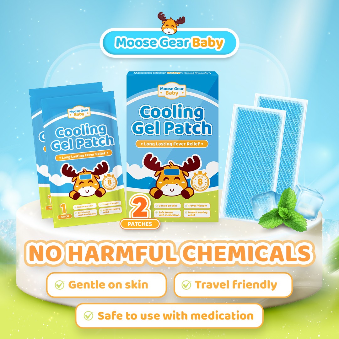 Moose Gear Baby Cooling Gel Fever Patch (2 Patches)