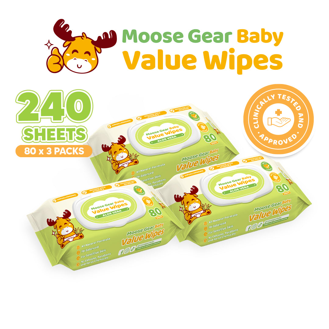 Moose Gear Baby Aloe Vera Scent Value Wipes