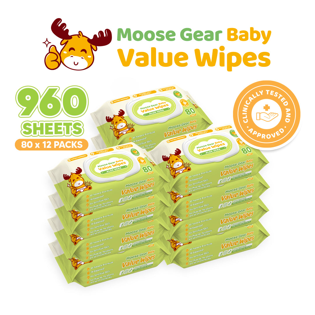 Moose Gear Baby Aloe Vera Scent Value Wipes