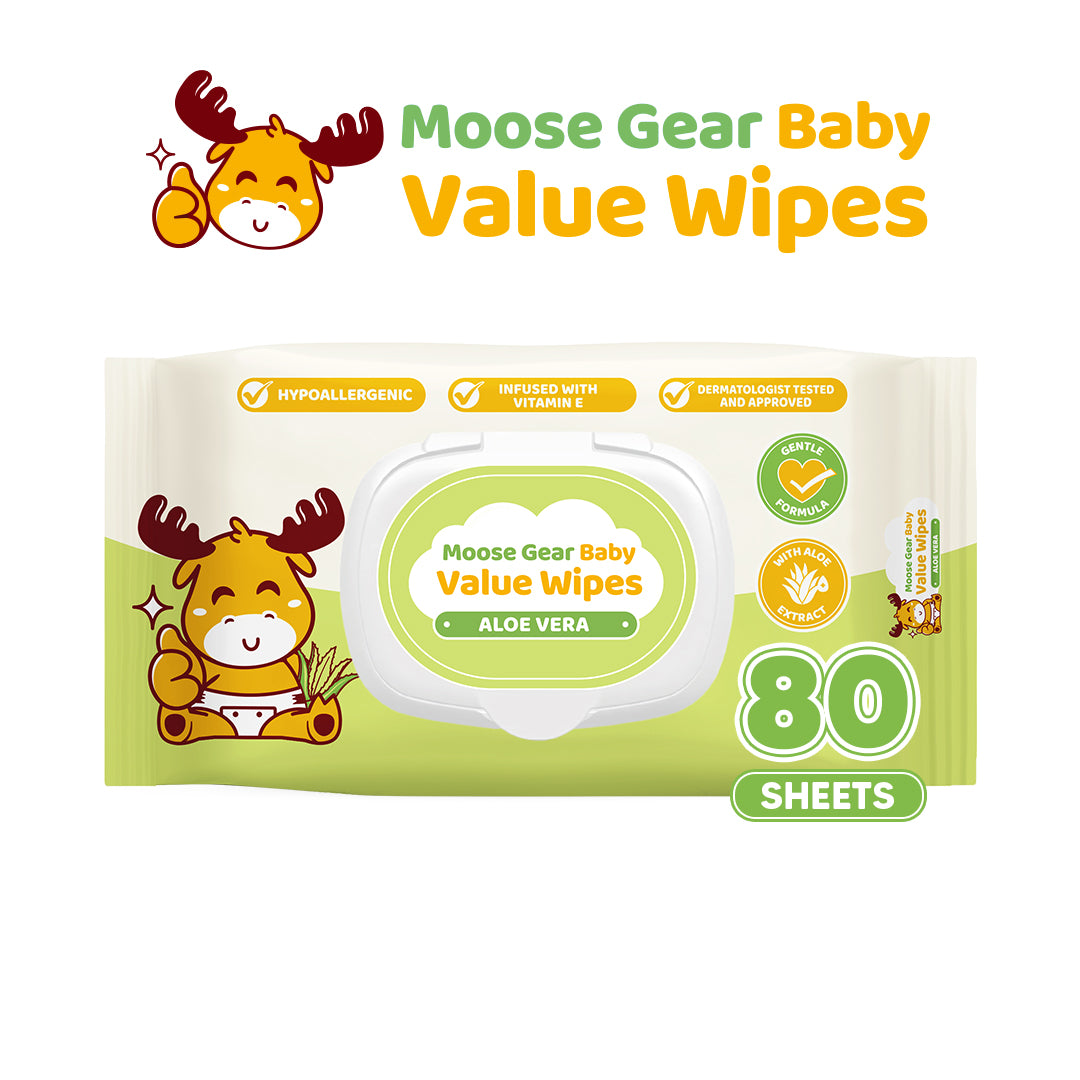 Moose Gear Baby Aloe Vera Scent Value Wipes