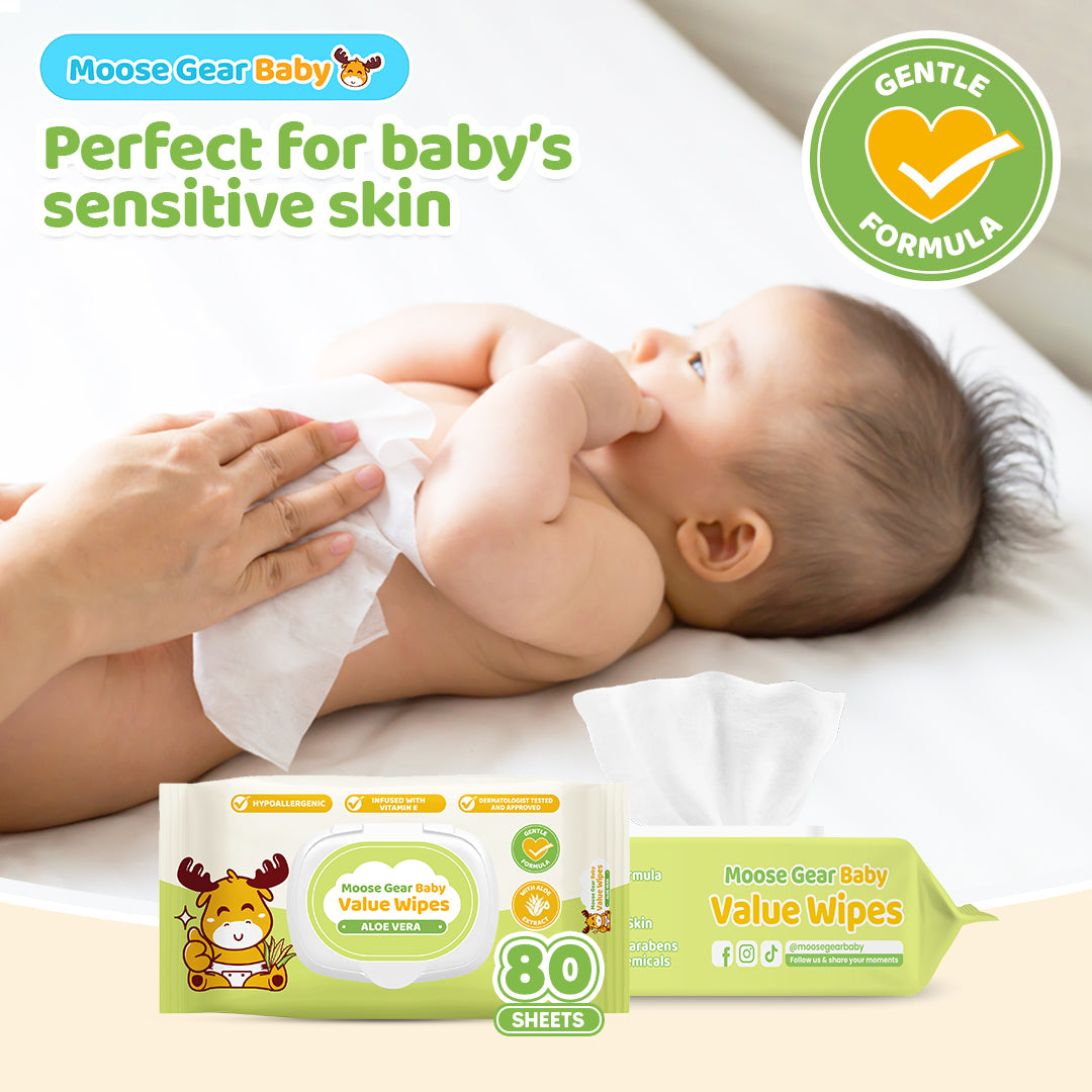 Moose Gear Baby Aloe Vera Scent Value Wipes