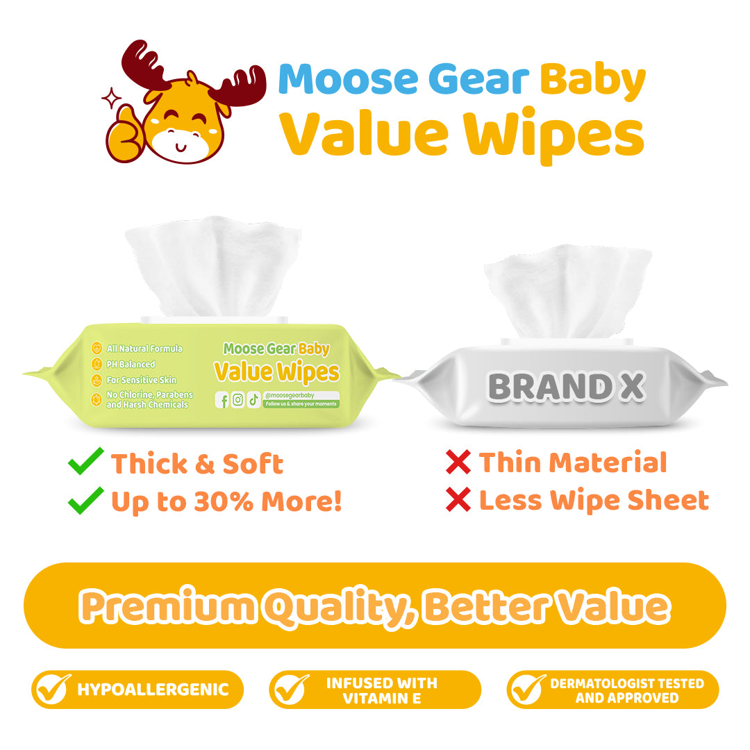 Moose Gear Baby Aloe Vera Scent Value Wipes