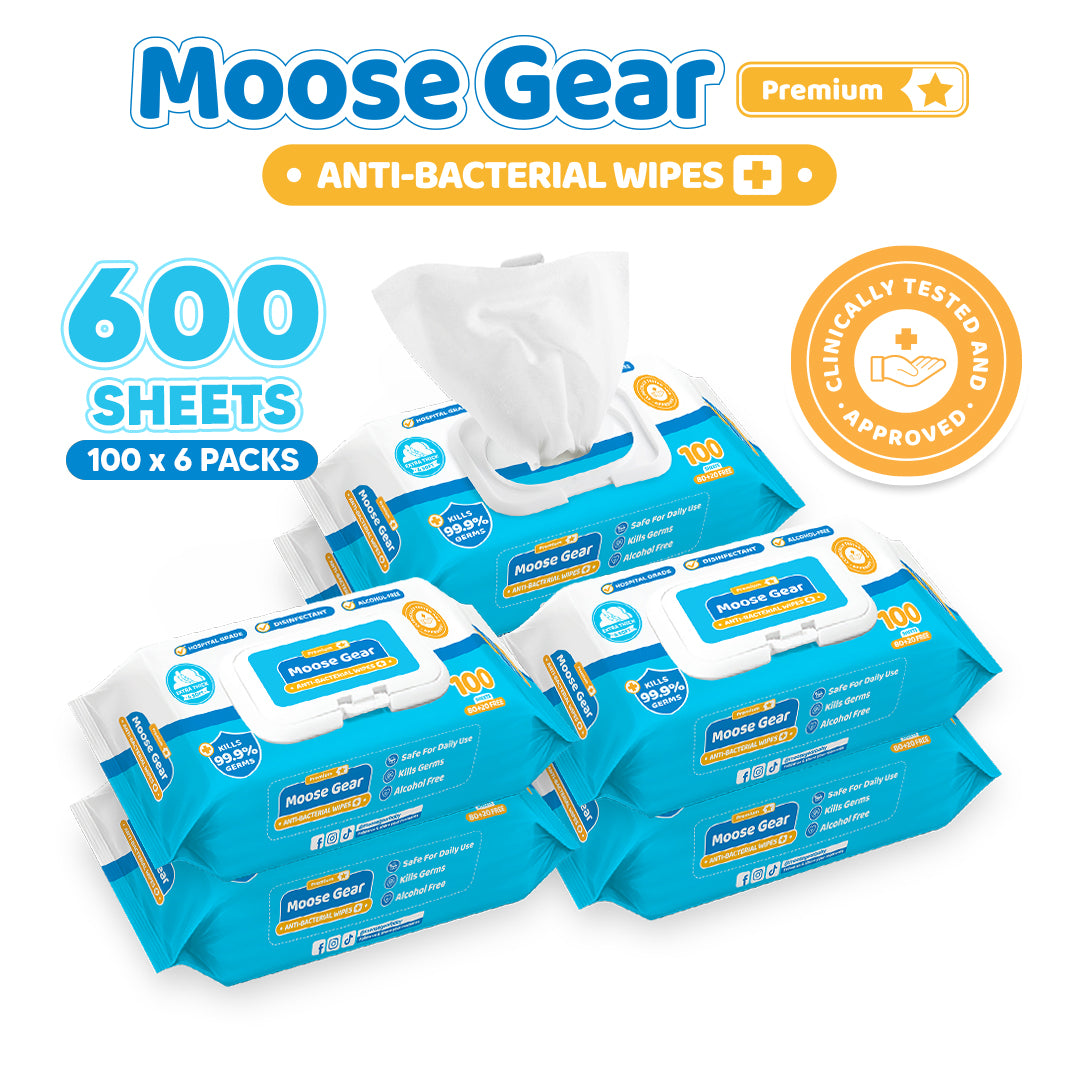 Moose Gear Baby Antibacterial Baby Wipes