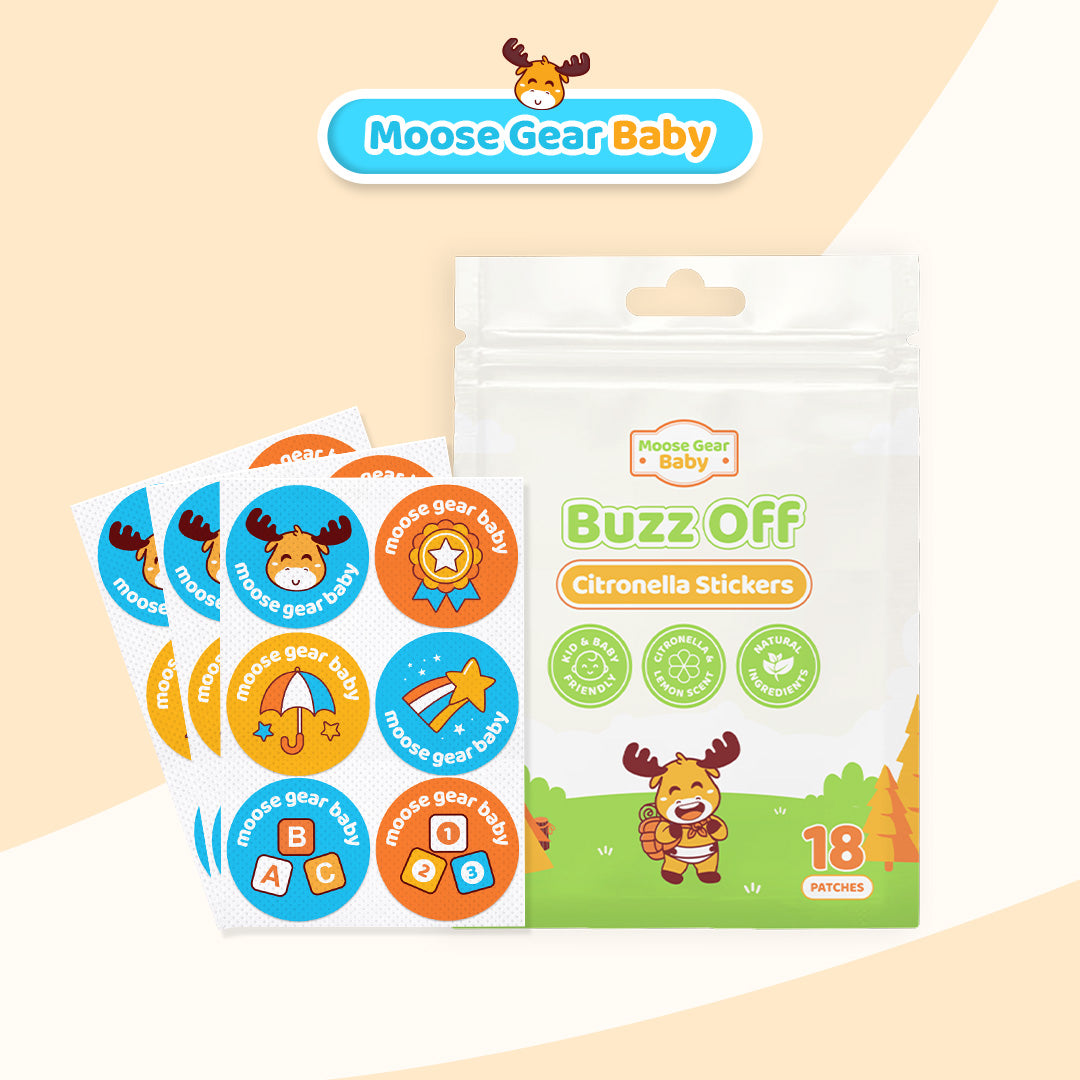 Moose Gear Baby Buzz off Citronella Stickers