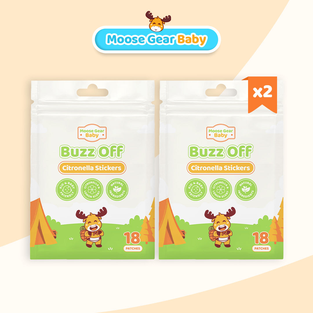 Moose Gear Baby Buzz off Citronella Stickers