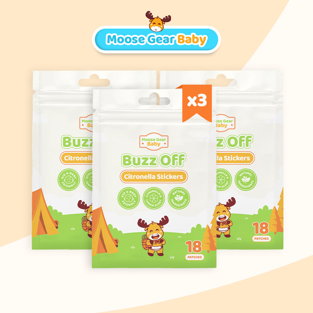 Moose Gear Baby Buzz off Citronella Stickers