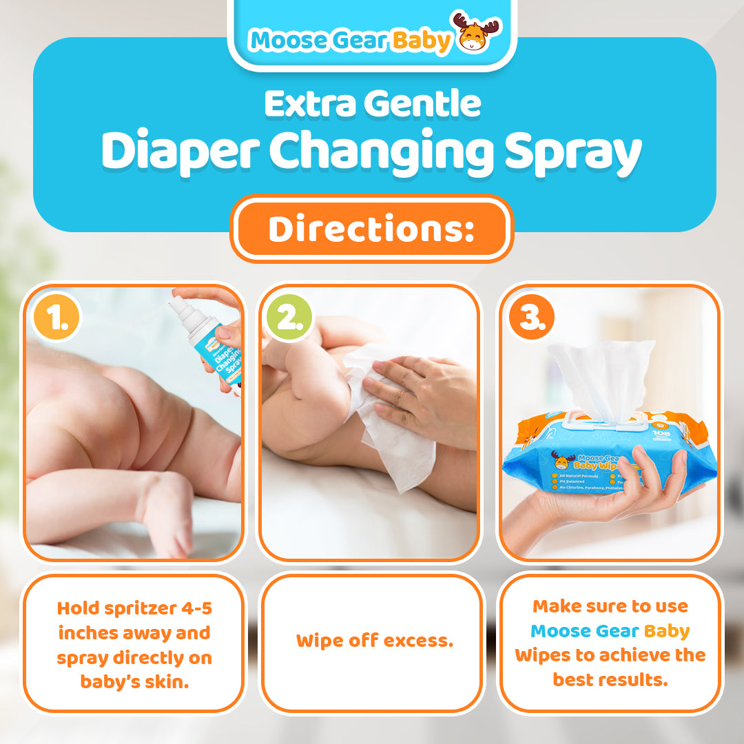 Moose Gear Baby Diaper Changing Spray (95ml)