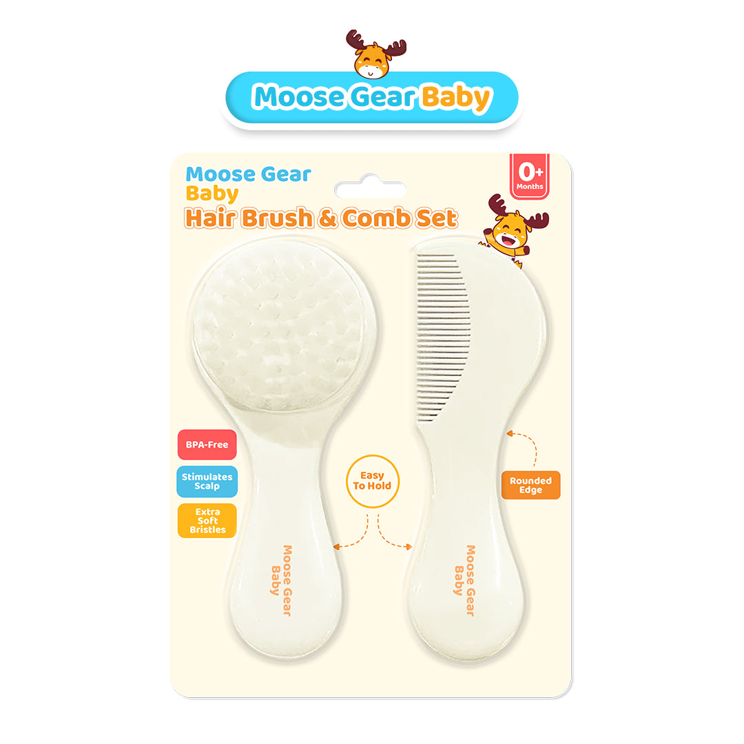 Moose Gear Baby Hair Brush & Comb Set