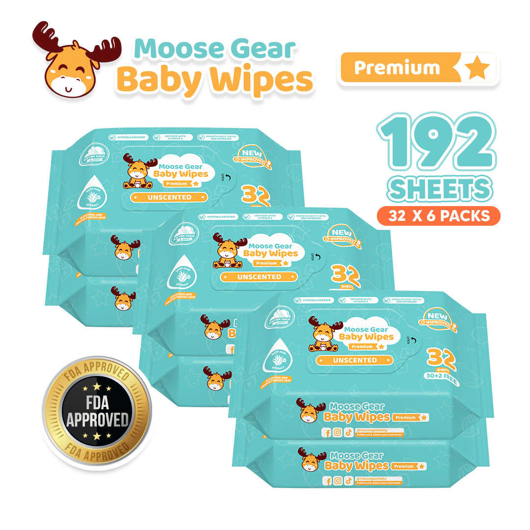 Moose Gear Baby Unscented Baby Wipes