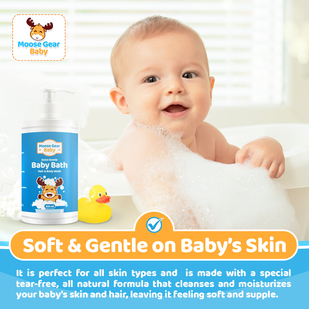 Moose Gear Baby Hair & Body Wash Baby Bath
