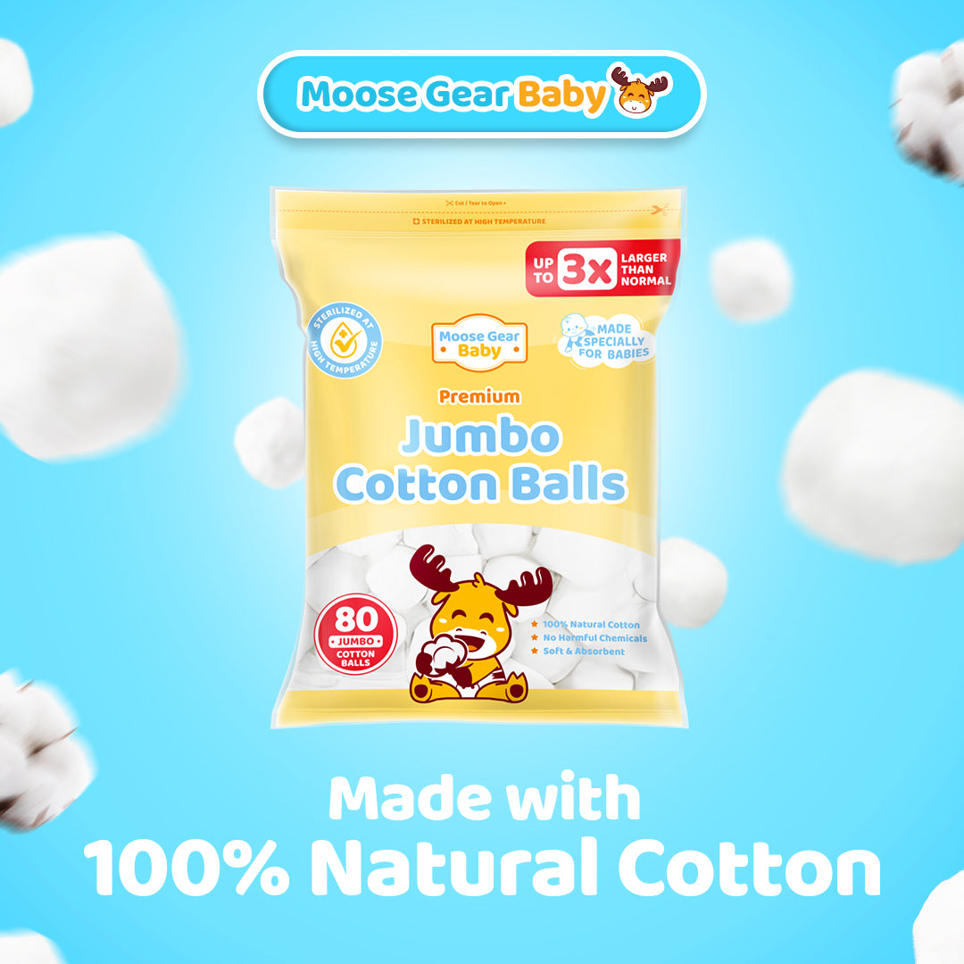 Moose Gear Baby Premium Jumbo Cotton Balls