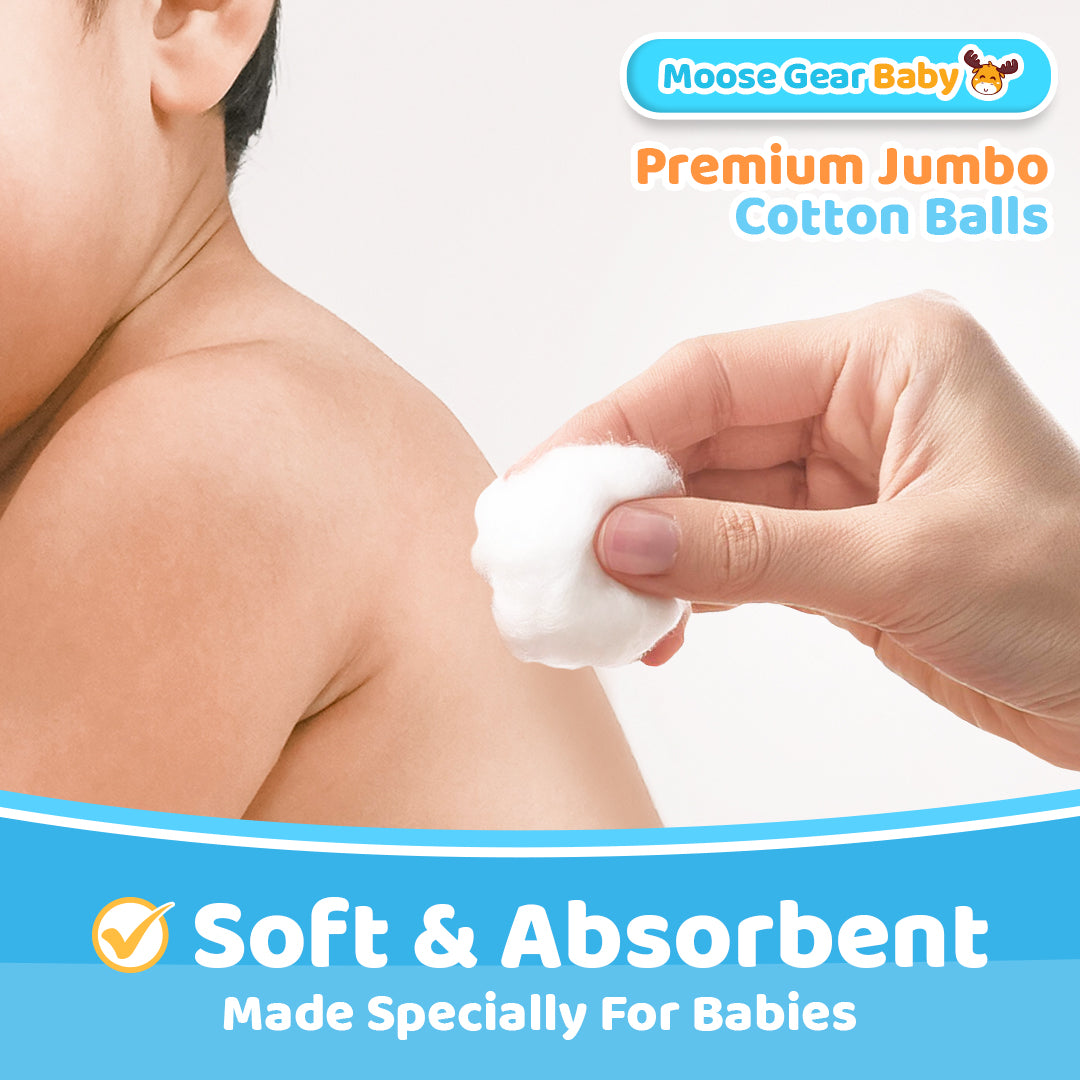 Moose Gear Baby Premium Jumbo Cotton Balls