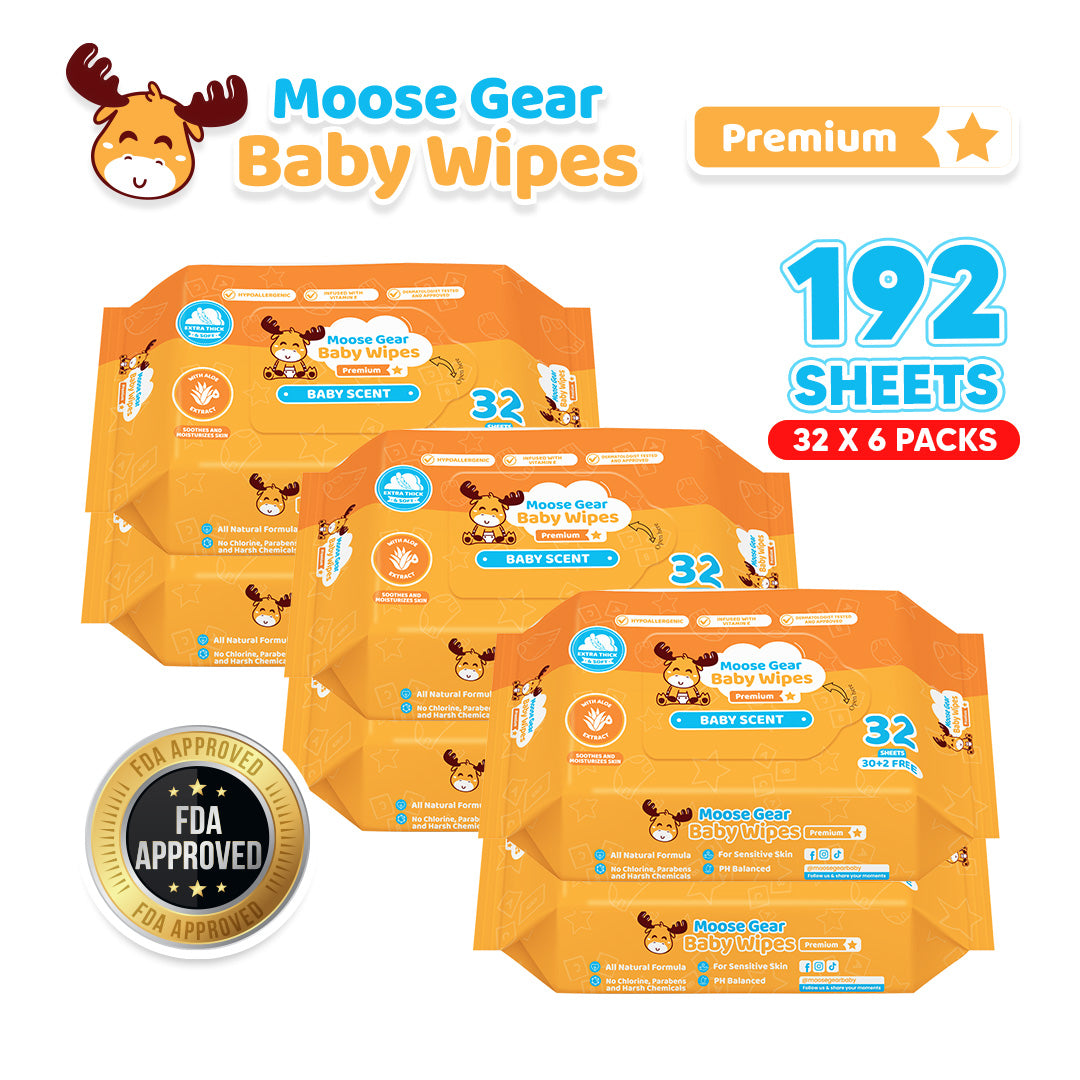 Moose Gear Baby Wipes Baby Scent