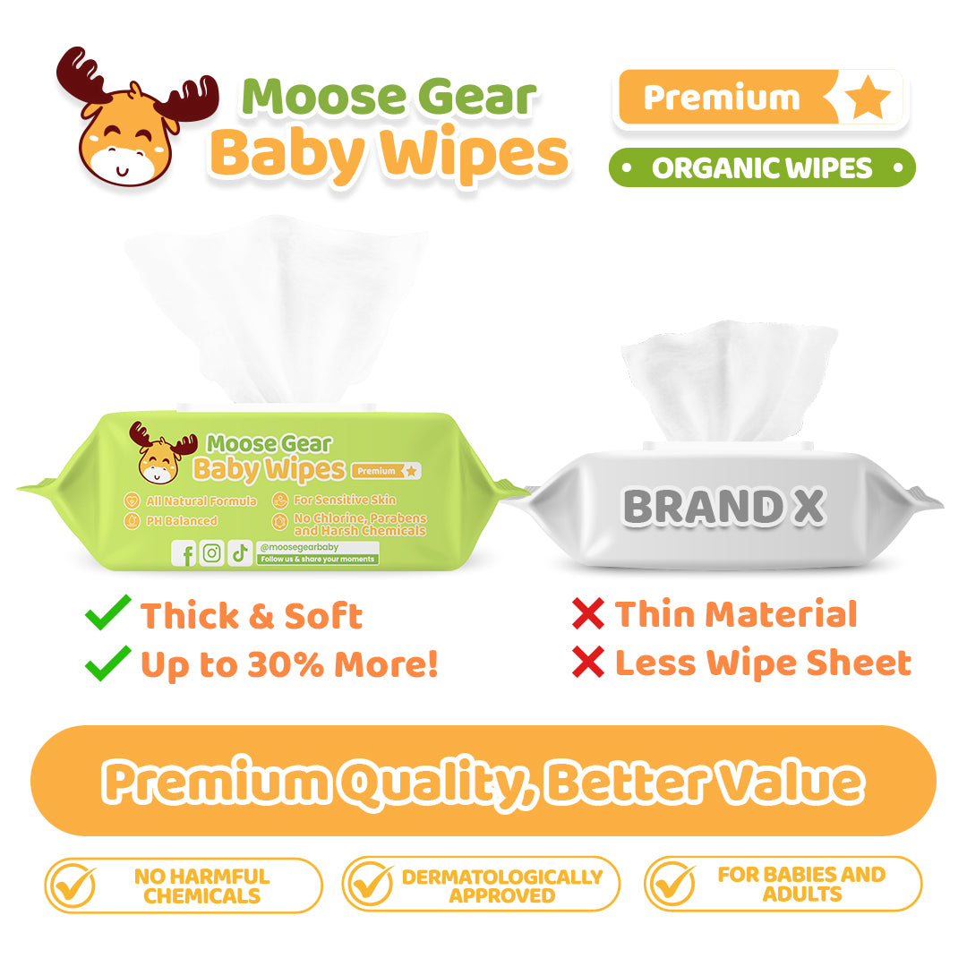 Moose Gear Baby Organic Baby Wipes