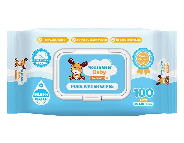 Moose Gear Baby Pure Water Wipes