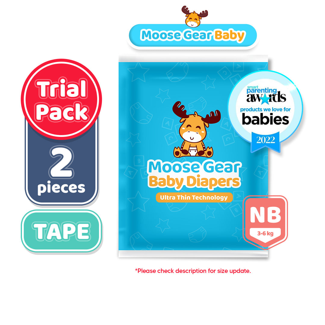Moose Gear Baby Tape Diapers Trial Pack