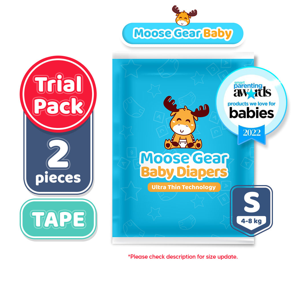 Moose Gear Baby Tape Diapers Trial Pack