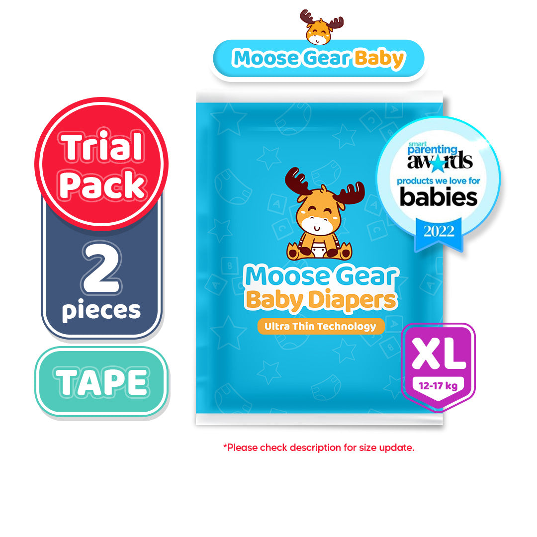 Moose Gear Baby Tape Diapers Trial Pack