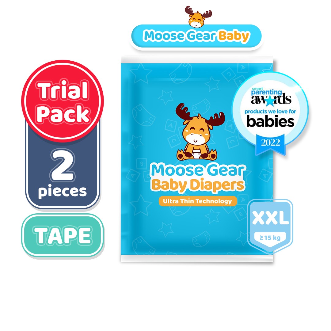 Moose Gear Baby Tape Diapers Trial Pack
