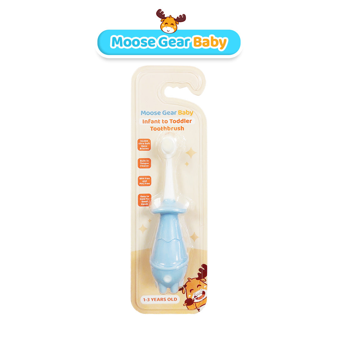 Moose Gear Baby Toothbrush Pink & Blue