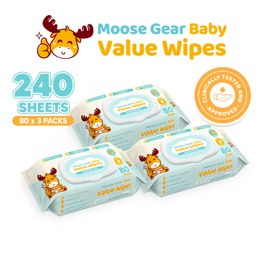 Moose Gear Baby Unscented Value Wipes