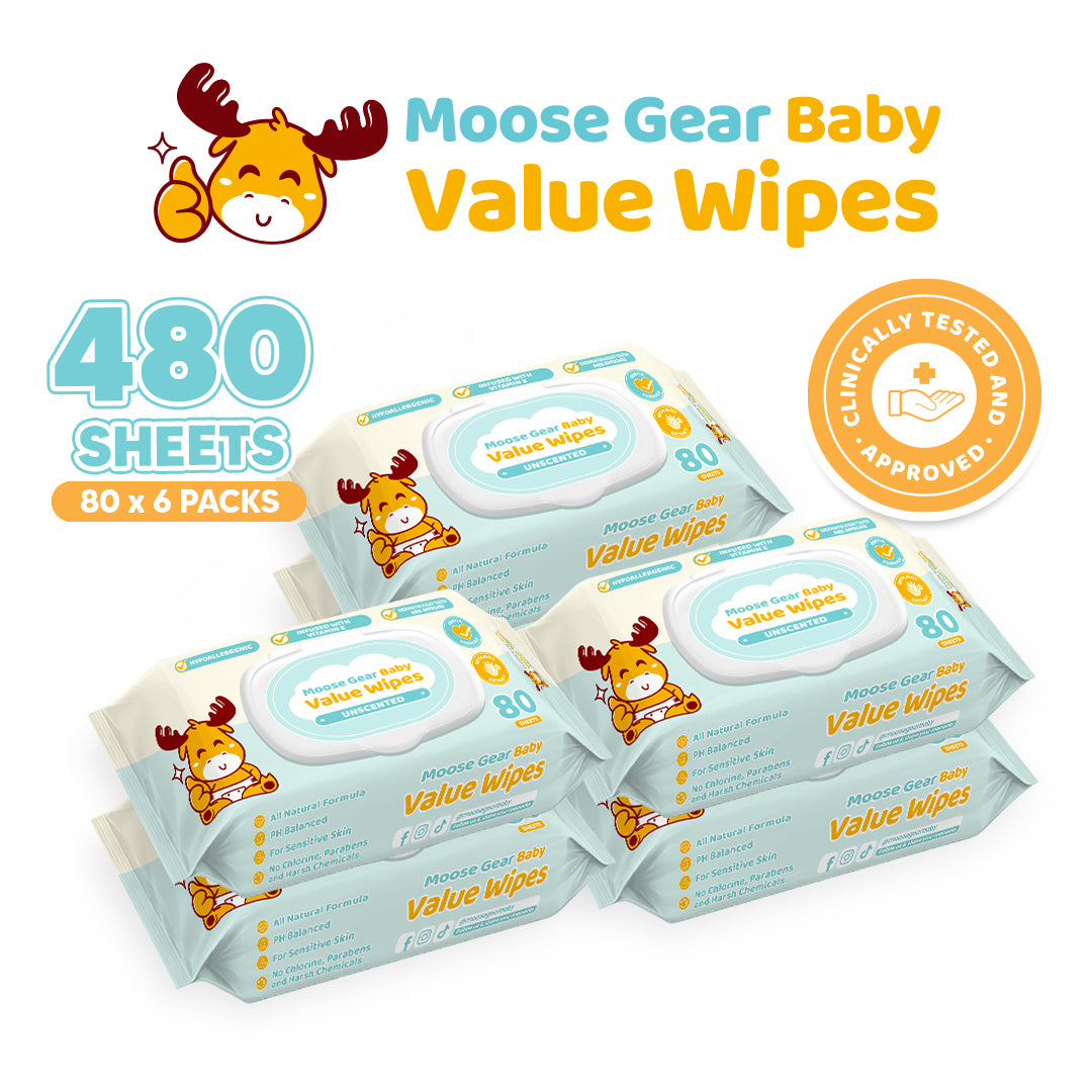 Moose Gear Baby Unscented Value Wipes