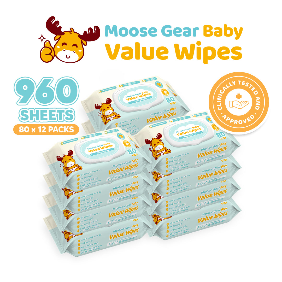 Moose Gear Baby Unscented Value Wipes