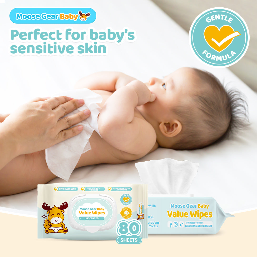 Moose Gear Baby Unscented Value Wipes
