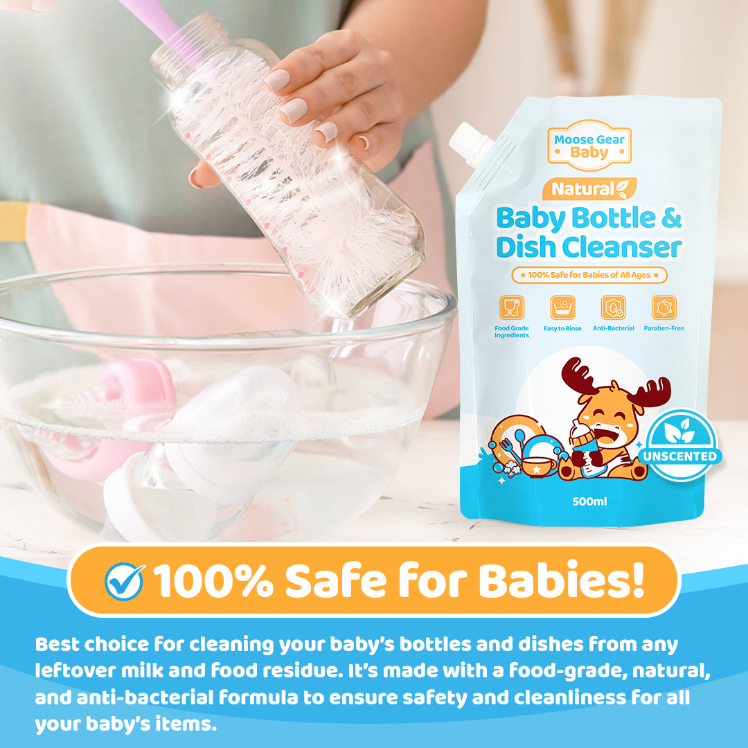 Moose Gear Baby Natural Bottle & Nipple Cleanser Wash (Unscented)