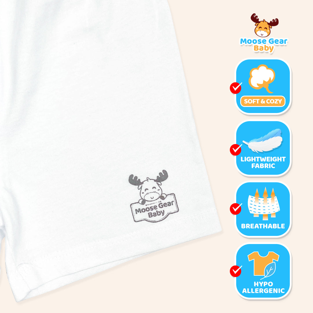 3 Pcs Diaper Shorts (White) (MGB0005)