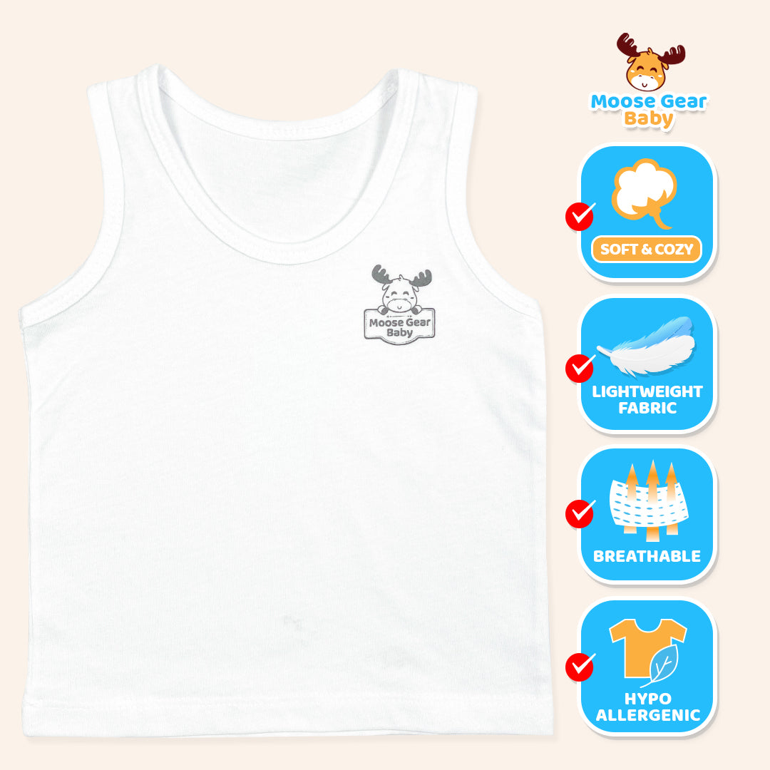 3 Pcs Sando Tank (White) (MGB0010)