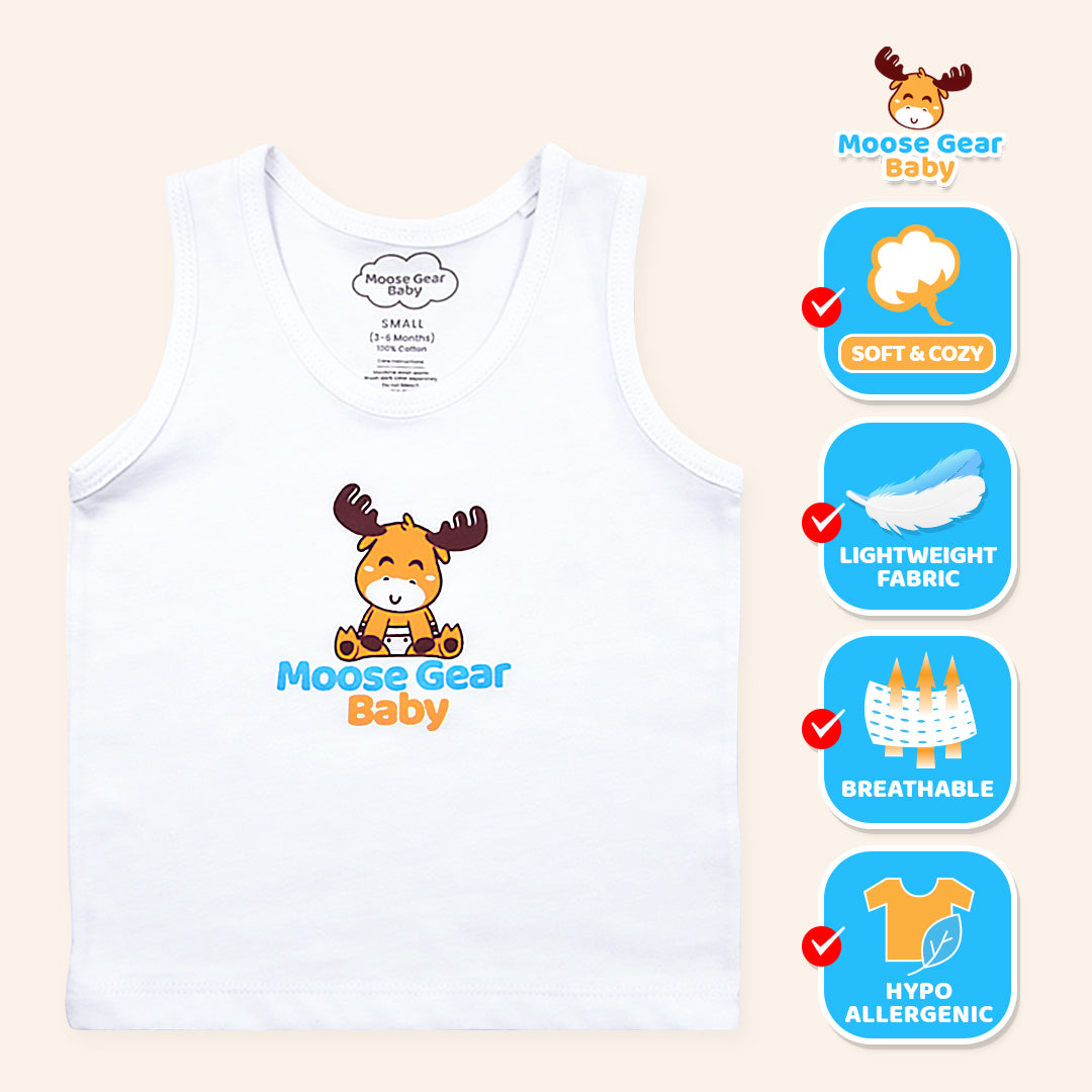 Sando Tank (White w/ Logo) (MGB0038)