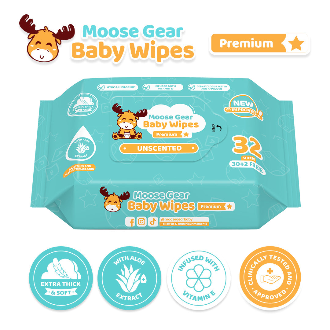 gear wipes Moose Gear Baby Unscented Baby Wipes