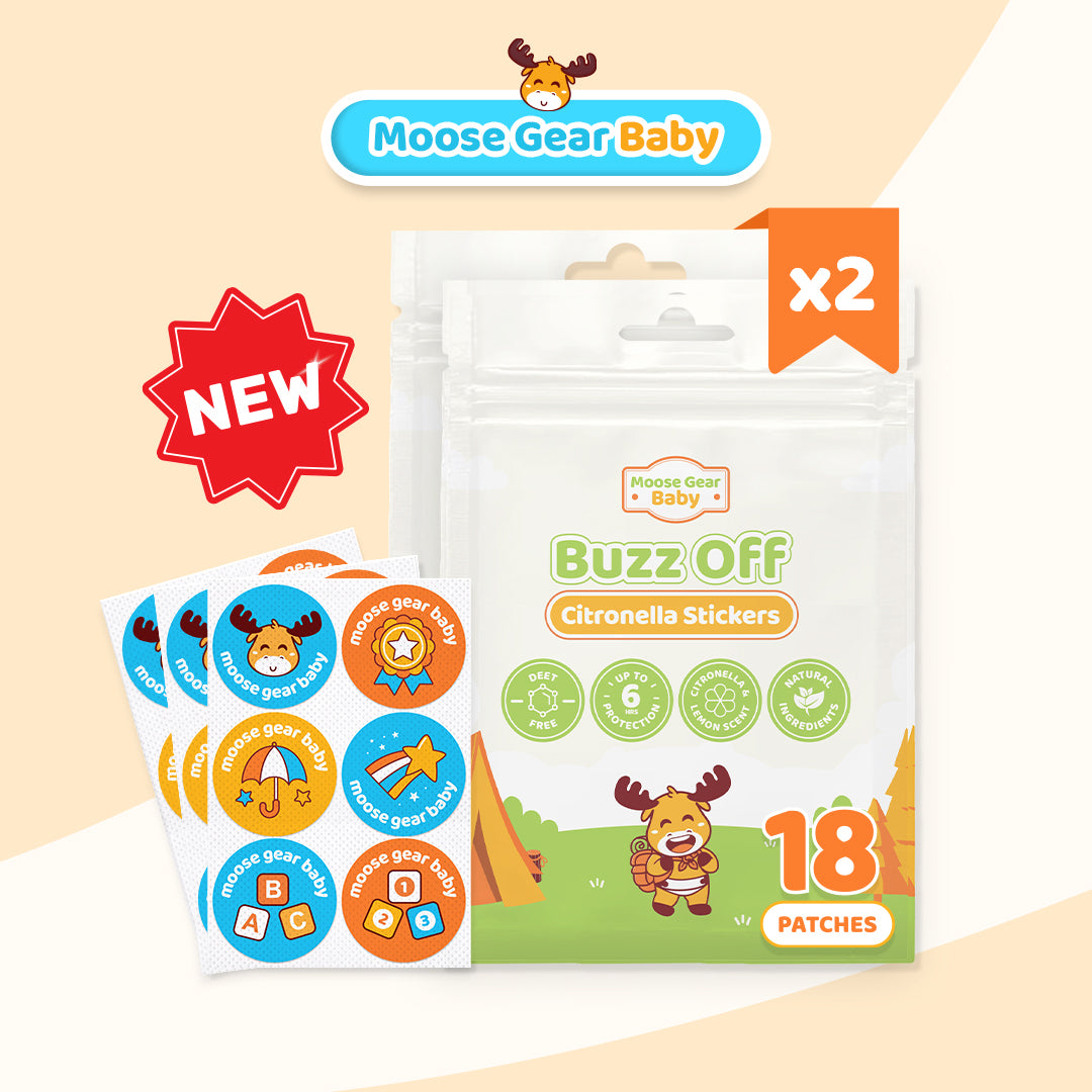 Buzz Off Citronella Stickers