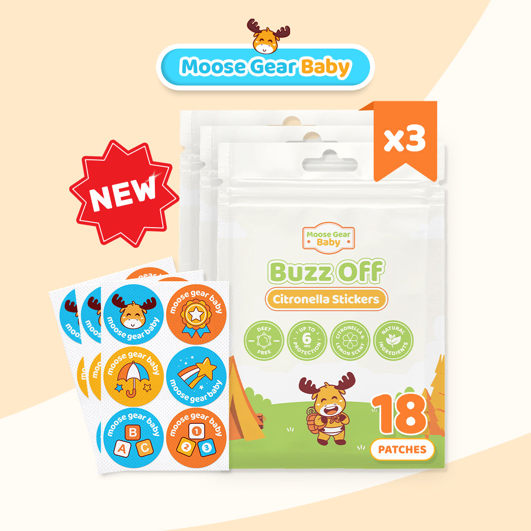 Buzz Off Citronella Stickers