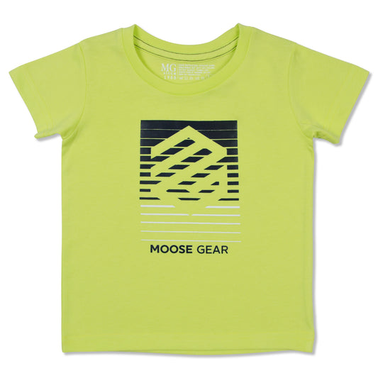 Neon Green T-shirt With Print details (TS-P 12239)