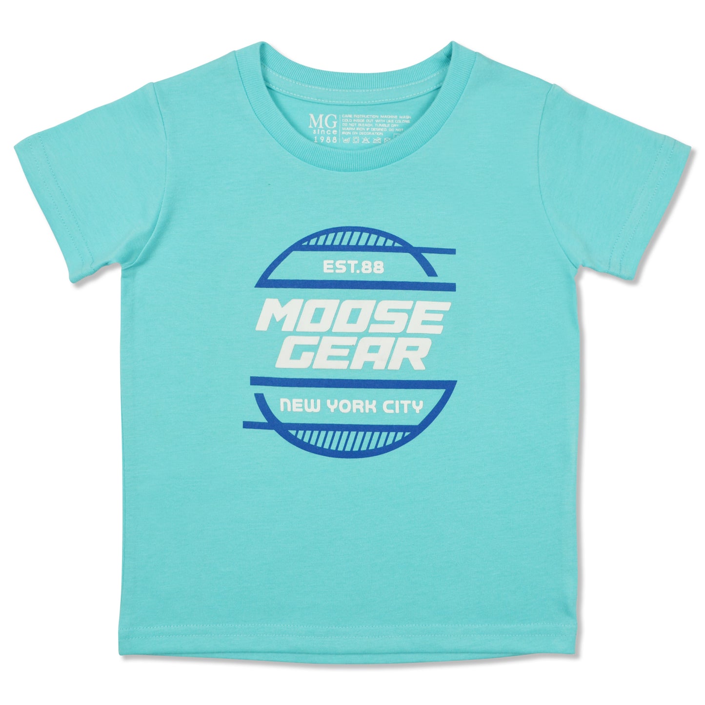 Tiffany Blue T-shirt for Boys with Print details (TS-P 12243)