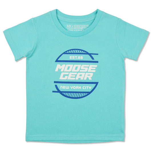 Tiffany Blue T-shirt for Boys with Print details (TS-P 12243)