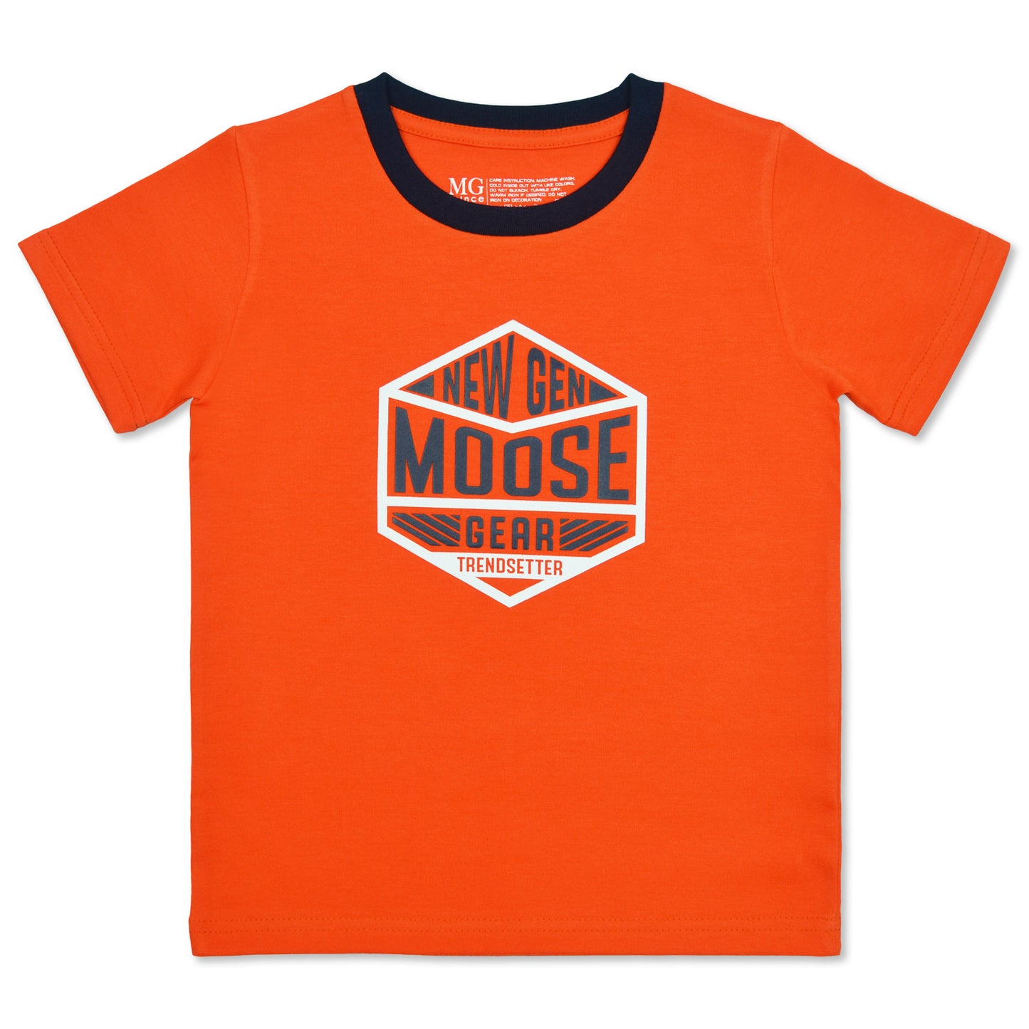 Orange T-shirt With Print details (TS-P 12859 A)