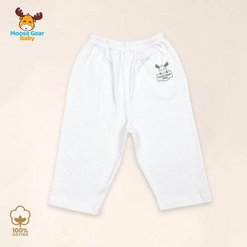 3 Pcs Baby Pajama Pants (White) (MGB0004)