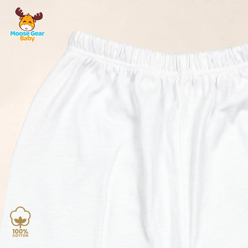 3 Pcs Baby Pajama Pants (White) (MGB0004)