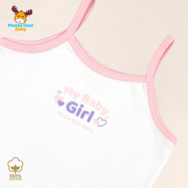 3 Pcs Strappy Sando Tank Set (Pink/White) (MGB0017)