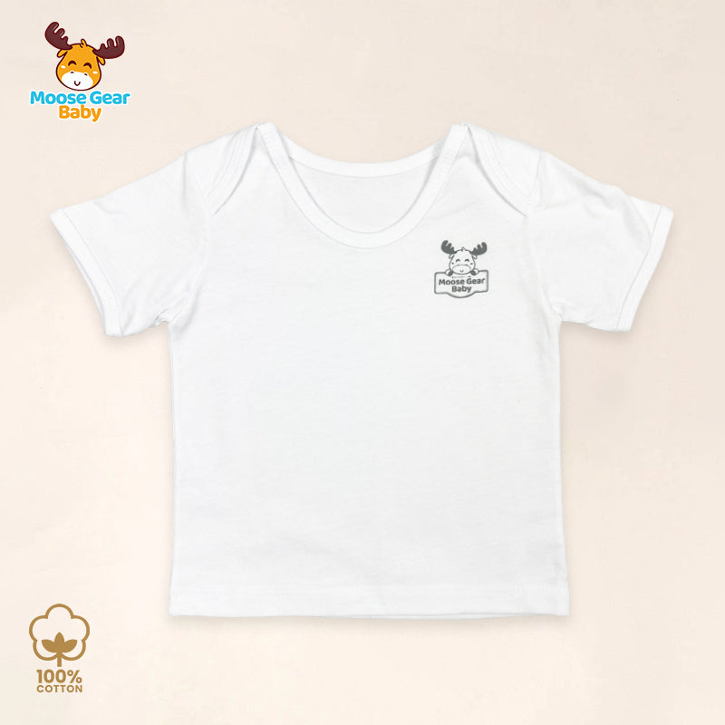 3 Pcs Short Sleeve T Shirt (White) (MGB0009)