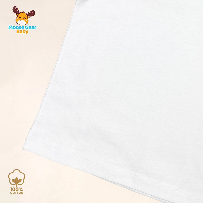 3 Pcs Short Sleeve T Shirt (White) (MGB0009)